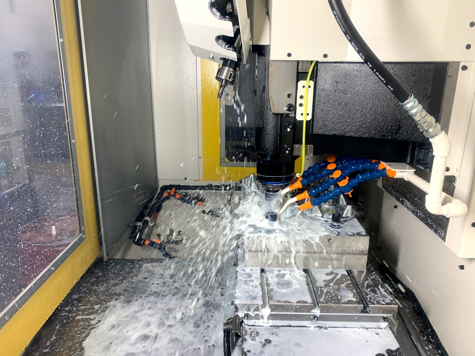 CNC mill in action at Jayna Inc.